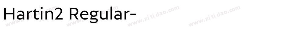 Hartin2 Regular字体转换